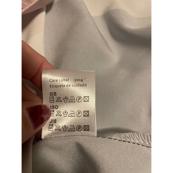 Hardaddy Men's Retro Bowling Shirt Short Sleeve Stripe Button Up Pink Blue Large - Picture 6 of 6